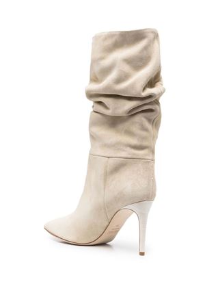 Beige calf leather suede ankle boots PARIS TEXAS | PX703XV003ANGORA